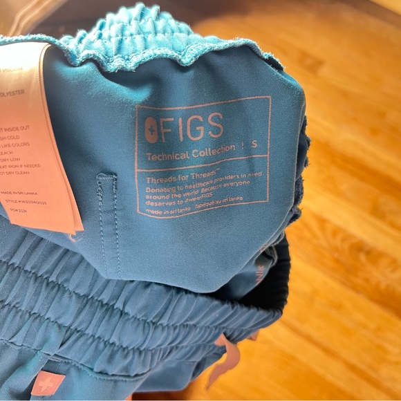 FIGS women’s BluePants with Elastic Cuffs and Drawstring Waist size S - Picture 8 of 10